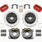 Wilwood Dynapro Lug Mount P/S Park Brake Kit Drilled Red Big Ford New 2.38in Off Bronco 5 x 5.50
