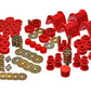 Energy Suspension 66-77 Ford Bronco 4WD (w/ 2 Deg C-Bushings) Red Hyper-Flex Master Bushing Set