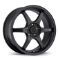 Konig Backbone 16x7 4x100 ET40 Matte Black Milling Logo on Spoke