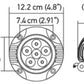 Hella Value Fit 90mm 6 LED Light - FLSH Off Road Spot Light