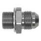 DeatschWerks 8AN Male Flare to M18 X 1.5 Male Metric Adapter (Incl Washer) - Anodized Matte Black