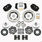 Wilwood Forged Dynalite Front Kit 10.75in Drilled Red 64-65 Mustang 6 Cylinder 4-lug