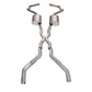 Stainless Works Chevy Camaro 1967-69 Exhaust 2.5in Stainless with X-Pipe