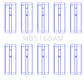 King Acura F22B1 / Honda F22A1/F22A6/F22B1/F22B2/F22B6 0.50 Oversized Main Bearing Set