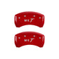 MGP 4 Caliper Covers Engraved Front Lincoln Engraved Rear MKT Yellow finish black ch