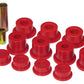 Prothane 92-97 Ford F450 2wd Front Leaf Spring Bushings - Red