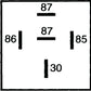 Hella Relay 12V 40A SPST D87 Bkt
