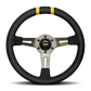 Momo MODDRIFT Steering Wheel 330 mm -  Black Suede/Anth Spokes/2 Stripes