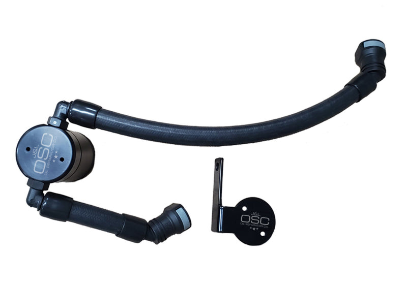 J&L 2020-2021 Ford Mustang GT500 Passenger Side Oil Separator 3.0 - Black Anodized