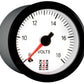 Autometer Stack 52mm 8-18V Pro Stepper Motor Battery Voltage Gauge - White