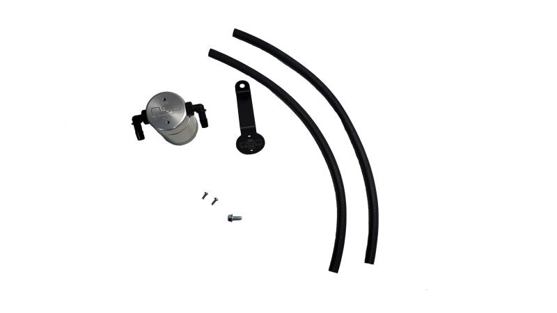 J&L 19-22 Ford/Lincoln SUVs & Trucks w 2.0 EcoBoost Driver Side Oil Separator 3.0 - Clear Anodized