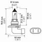 Hella Bulb 9006 12V 55W P22D T4 +50 (2)