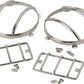 Kentrol 97-06 Jeep Wrangler TJ Euro Light Guard Set 4 Pieces - Polished Silver