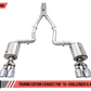 AWE Tuning 2015+ Dodge Challenger 6.4L/6.2L Non-Resonated Touring Edition Exhaust - Quad Silver Tips