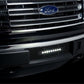 Putco 11-14 Ford F-150 - EcoBoost Bumper Grille Inserts - Black SS Bar and 10in Luminix Light Bar
