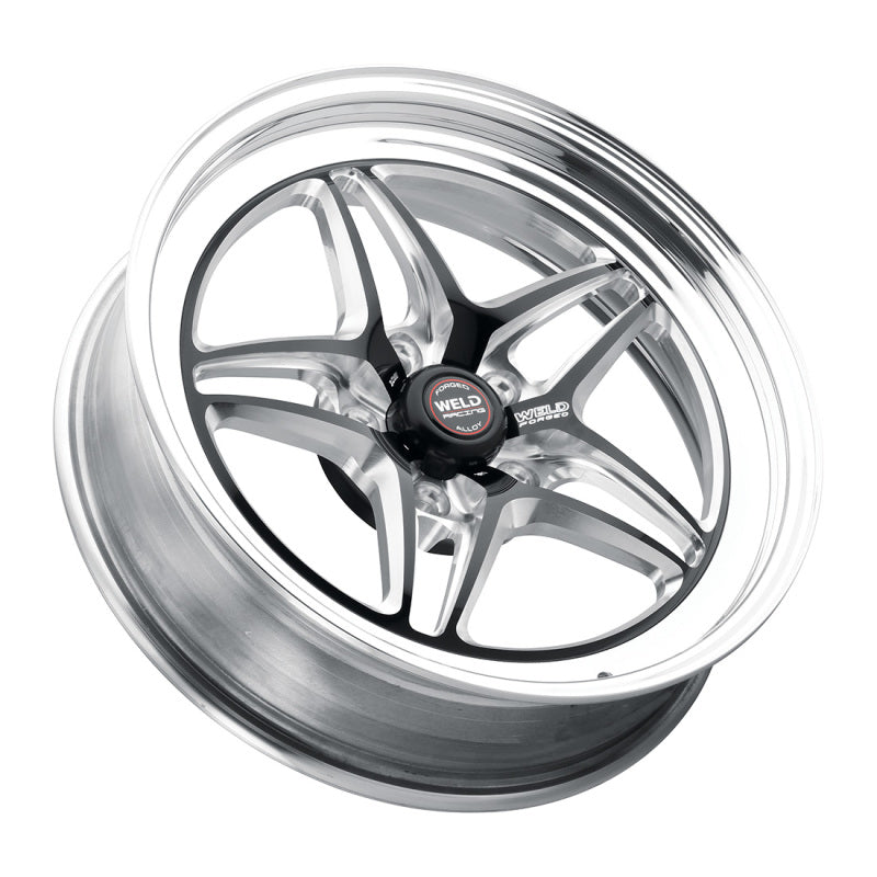 Weld S81 20x10.5 / 5x115 BP / 5.3in BS Black Wheel (High Pad) - Non-Beadlock