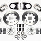 Wilwood Forged Dynalite Front Kit 12.19in Polished 37-48 Ford Psgr. Car Spindle