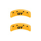 MGP 4 Caliper Covers Engraved Front Mustang Rear Sn95/Gt Yellow Finish Black Char 2001 Ford Mustang