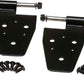 Kentrol 87-95 Jeep Wrangler YJ Door Hinge Set 4 Pieces - Powdercoat Black