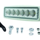 Hella Value Fit Mini Flush Mount 7.7in - 18W White Housing Flood Beam LED Light Bar