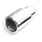 Gibson Rolled Edge Straight-Cut Tip - 3.5in OD/2.5in Inlet/6in Length - Stainless