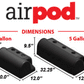 Ridetech RidePro E5 Air Ride Control System 5Gal Dual Compressor AirPod Hi-Flow Big Red 3/8in Valves
