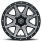 ICON Rebound 17x8.5 6x5.5 25mm Offset 5.75in BS 95.1mm Bore Titanium Wheel