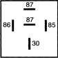 Hella Relay Mini Iso 5 Pole 24V Spst D87