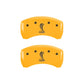 MGP Rear set 2 Caliper Covers Engraved Rear Tiffany Snake Yellow finish black ch