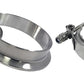 Torque Solution Stainless Steel V-Band Clamp & Flange Kit - 4in (101mm)
