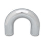 Vibrant 4in O.D. Universal Aluminum Tubing (180 degree Bend) - Polished