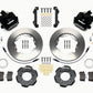 Wilwood Combination Parking Brake Rear Kit 11.00in 2012 Fiat 500 w/ Lines