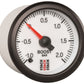 Autometer Stack 52mm -1 to +2 Bar (Incl T-Fitting) Pro Stepper Motor Boost Pressure Gauge - White