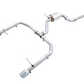 AWE Tuning 18-21 Volkswagen Jetta GLI Mk7 Track Exhaust - Chrome Silver Tips (Fits High-Flow DP)