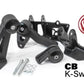 Innovative 90-93 Accord K-Series Black Steel Mounts 95A Bushings (Not K24 Trans)