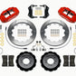 Wilwood Narrow Superlite 6R Front Hat Kit 12.88in Red 2013-Up Ford Focus ST w/ Lines