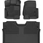 Husky Liners 15-22 Ford F-150 SuperCrew Cab X-Act Contour Front & 2nd Row Seat Floor Liners - Black