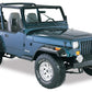 Bushwacker 87-95 Jeep Wrangler Cutout Style Flares 4pc Cutting Optional Not Renegade - Black