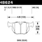 Hawk 06 BMW 330i/330xi / 07-09 335i / 07-08 335xi / 09 335d / 08-09 328i HPS Street Rear Brake Pads