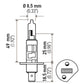 Hella Bulb H1 12V 55W P14.5s T2.5 LONGLIFE