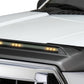 AVS 2007-2018 Jeep Wrangler JK Aeroskin Low Profile Hood Shield w/ Lights - Black
