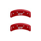 MGP 4 Caliper Covers Engraved Front Mustang Engraved Rear SN95/GT Red finish silver ch