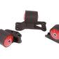 Innovative 03-06 Mitsubishi Evolution 4G63T Black Steel Mounts 75A Bushings