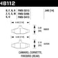 Hawk 84-96 Corvette /88.5-97 Pontiac Firebird HPS Street Rear Brake Pad