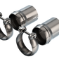 Borla 18-22 Dodge Charger R/T 5.7L V8 T-304 Stainless Steel Ball Flare Tip Adapter - Brushed