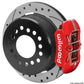 Wilwood Chevrolet 7-5/8in Rear Axle Dynapro Disc Brake Kit 11in Drilled/Slotted Rotor -Red Caliper