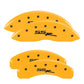 MGP 4 Caliper Covers Engraved Front & Rear Ssr Yellow Finish Black Char 2008 Chevrolet Trailblazer