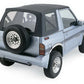 Rampage 1988-1994 Geo Tracker Soft Top OEM Replacement - Black Denim