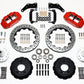 Wilwood Narrow Superlite 6R Front Hub Kit 12.88in Drill Red Large GM 57-70 Drop Spindle