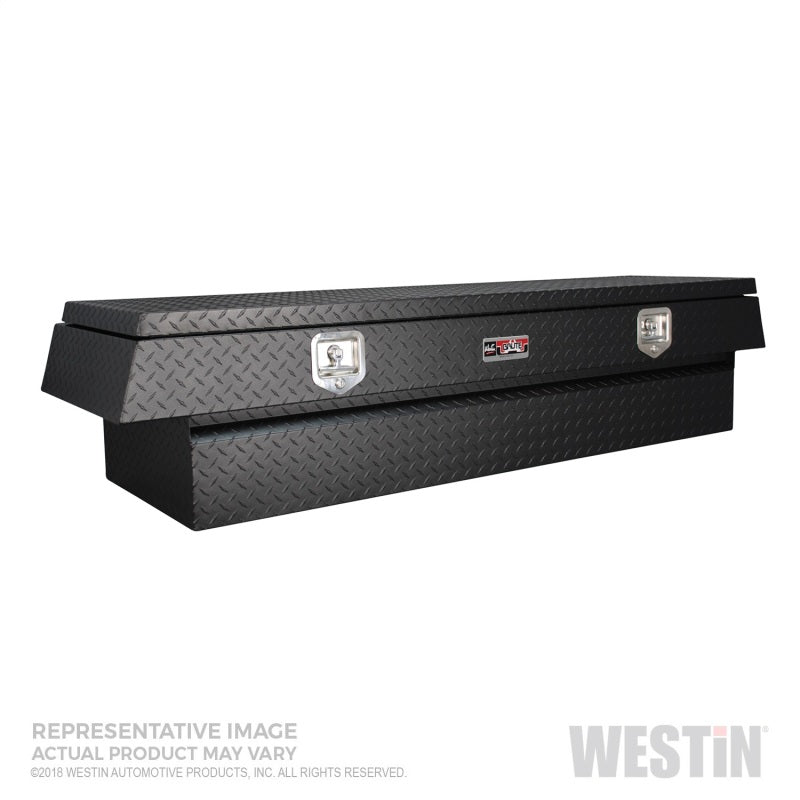 Westin/Brute High Cap 96in Stake Bed Contractor TopSider w/ Doors 96 x 20 x 24 - Tex. Blk